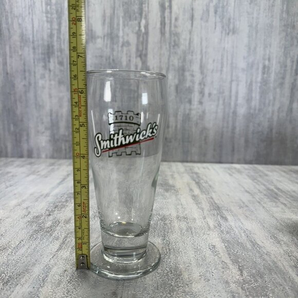 4 Smithwick's 1710 Beer Glass Stemmed Breweriana 6.5" Tall - Picture 4 of 6